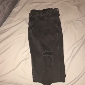 High waist black body sculpt jeans